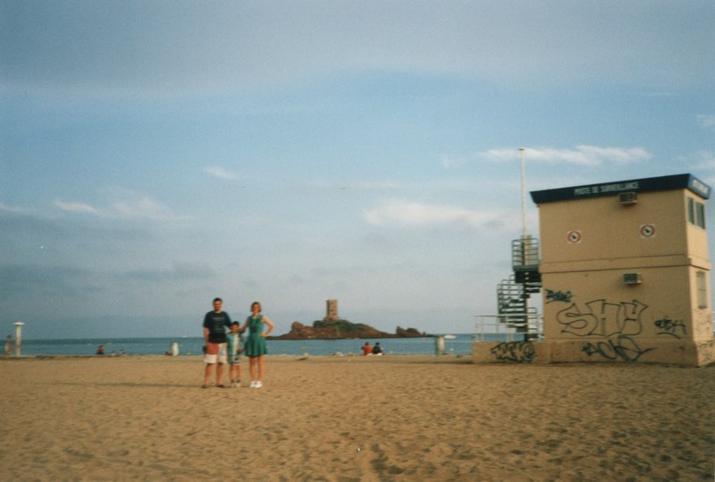 The first day on beach