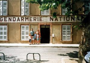 And here we are in front of the famous old police station (July 1999)