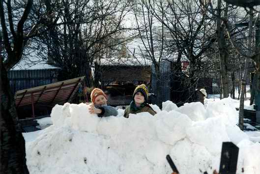 Snow castle (January 2001)