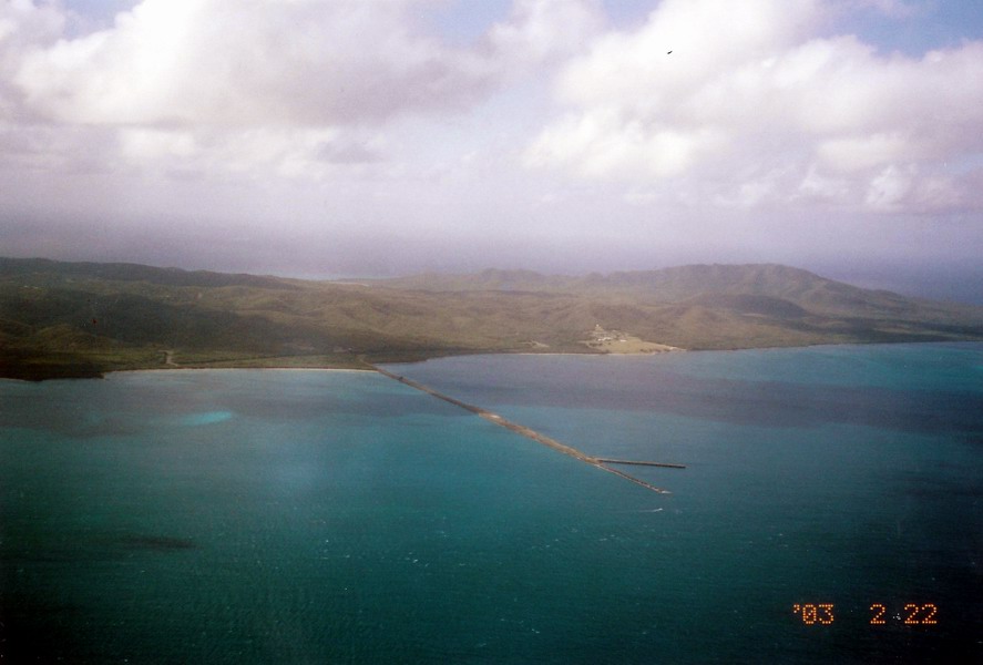 A last view to Mosquito Pier from airplane (February 2003)