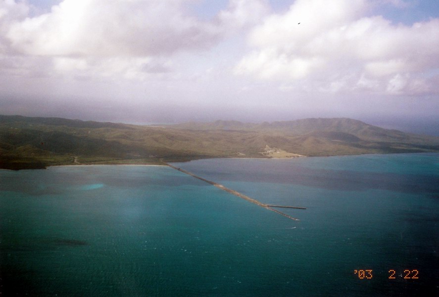 A last view to Mosquito Pier from airplane