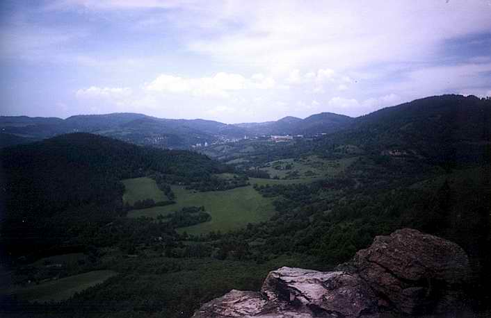 A view to Kremnica from urova Skala