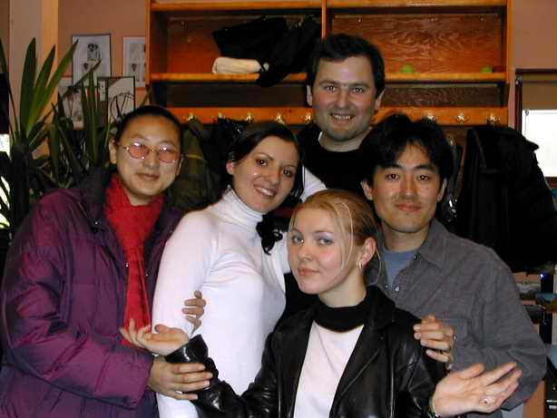 Hellen, Tanya, Alla, Jaro, Tsutomu (December 2003)