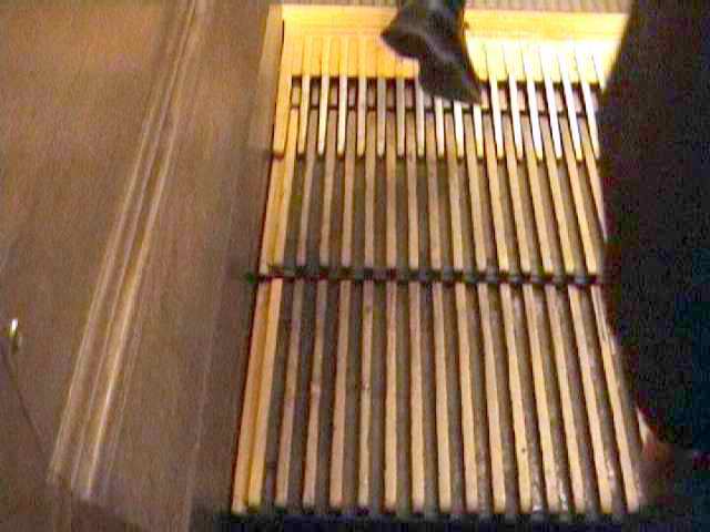 Wooden escalator in the Macy's superstore