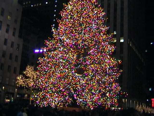 The christmas tree in Rockefeller Center - perhaps the most famous ever