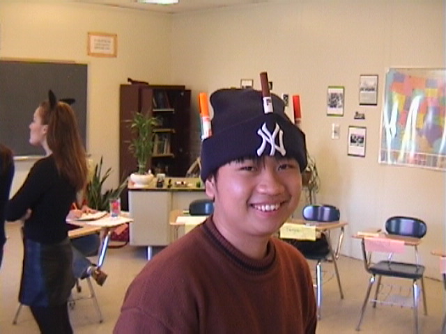 Halloween party in my ESL class (October 2003)