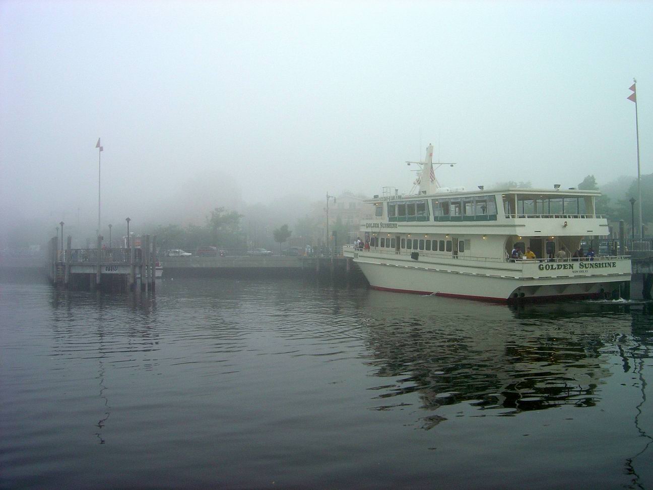 Foggy departure from the Sheepshead Bay port