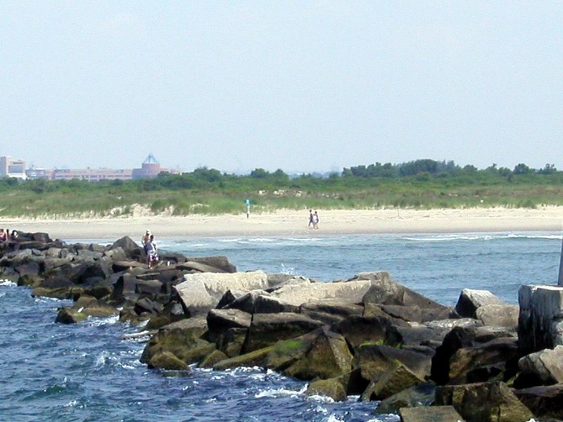 Kingsborough Community College buildings in the background