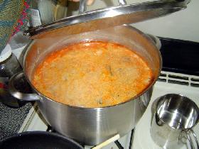 Traditional Slovak Christmas soup - made from sauerkraut (December 2004) Traditional Slovak Christmas soup - made from sauerkraut (December 2004)