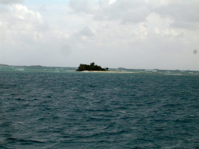 Small island in Atlantic