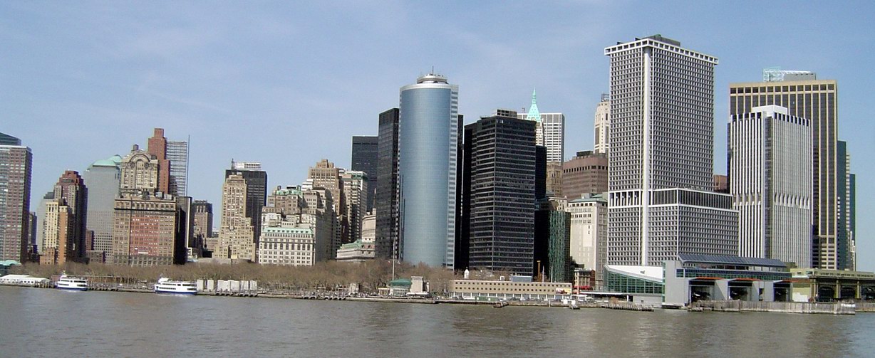 View from the ferry to the Manhattan.