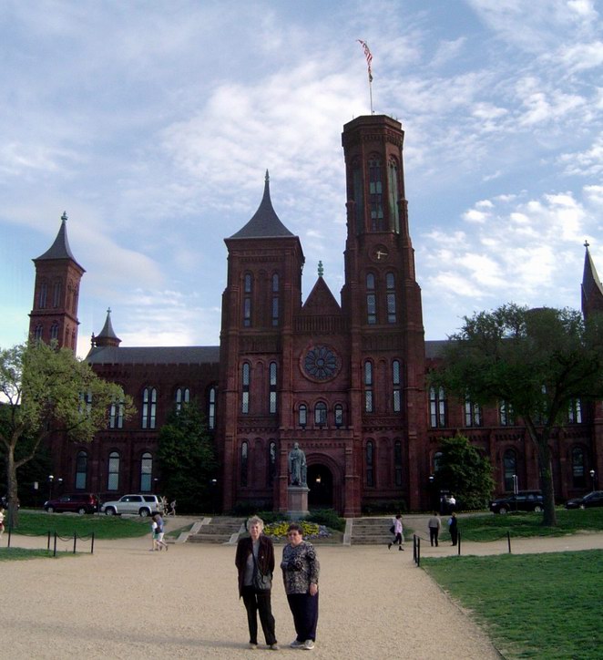 In front of the Smithsonian National Museum of American History