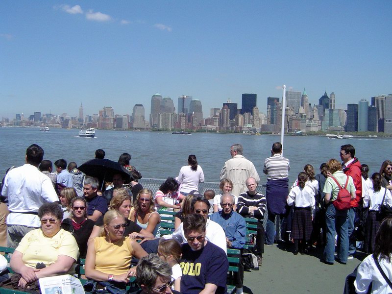 Ferry to Liberty Island (May 2005)