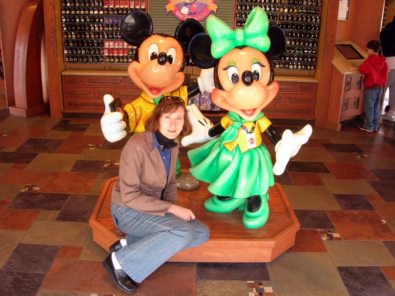 Milena with mice (December 2005)