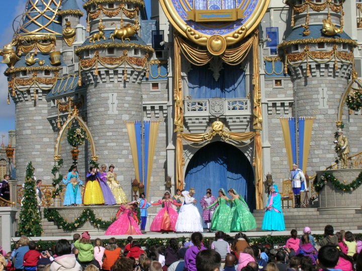 Cinderella performance and Castle