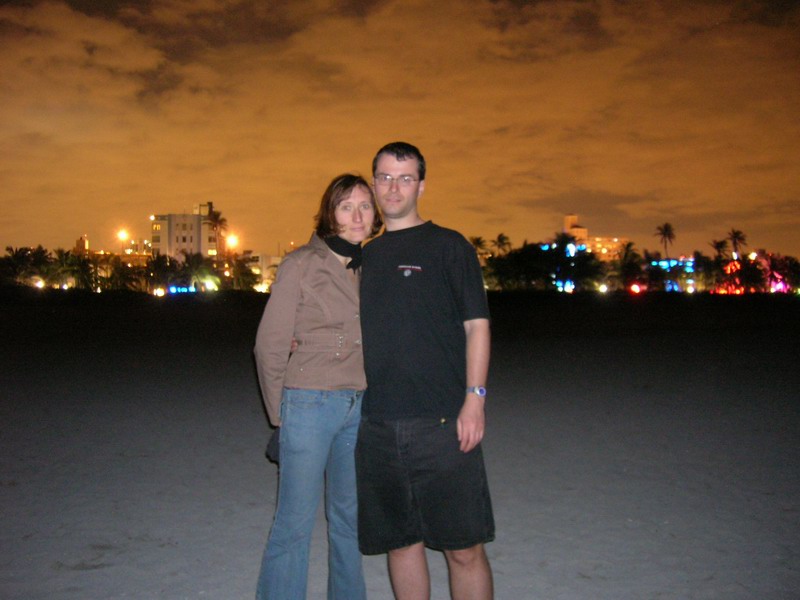Milena and Stan in Miami beach. (December 2005)