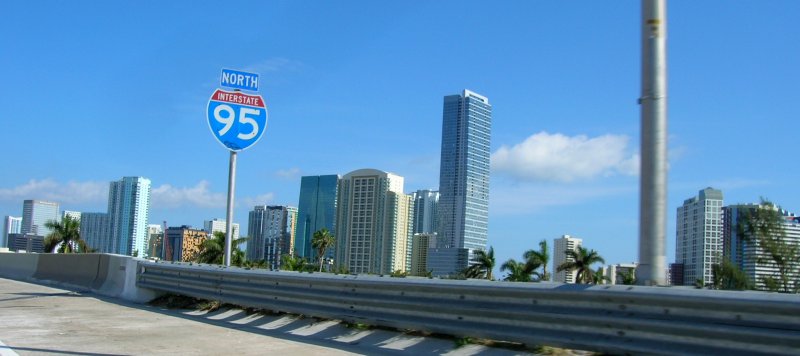 Going through Miami.