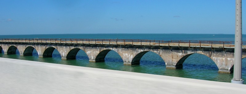 Parallel bridge, which was interrupted at some point.