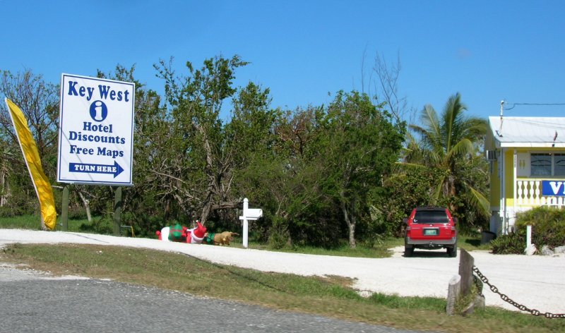 Info center of Key West.