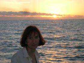Milena at the sunset. (December 2005)