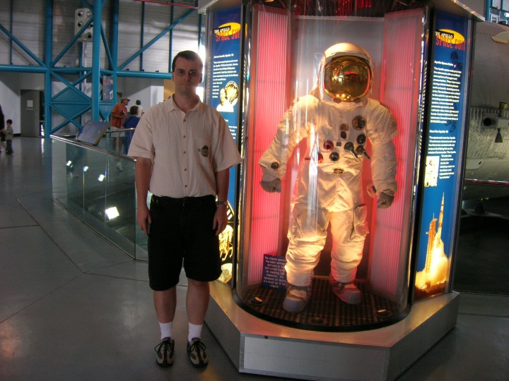 Stan and space suit.