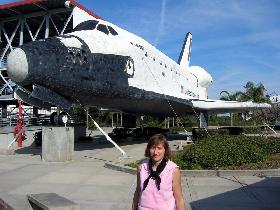 Milena & Space shuttle Explorer (January 2006) Milena & Space shuttle Explorer (January 2006)