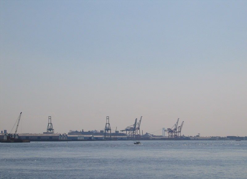 Brooklyn port taken from Manhattan