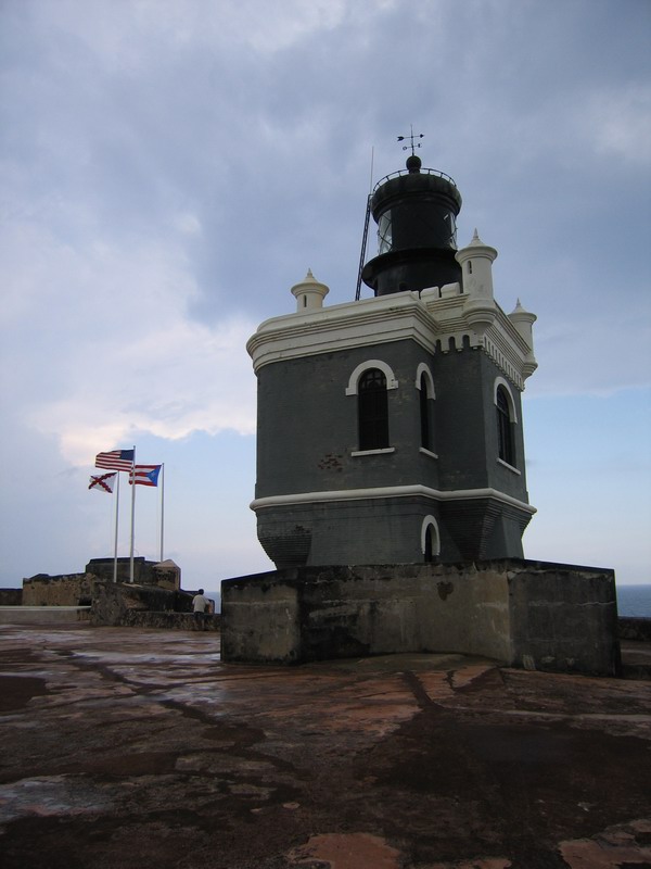 The lighthouse is the newest structure - built under American rule in the 20th century