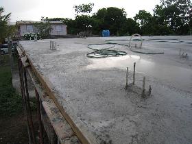 The concrete is on place and we are ready to leave early morning the day after tomorrow (July 2006) The concrete is on place and we are ready to leave early morning the day after tomorrow (July 2006)