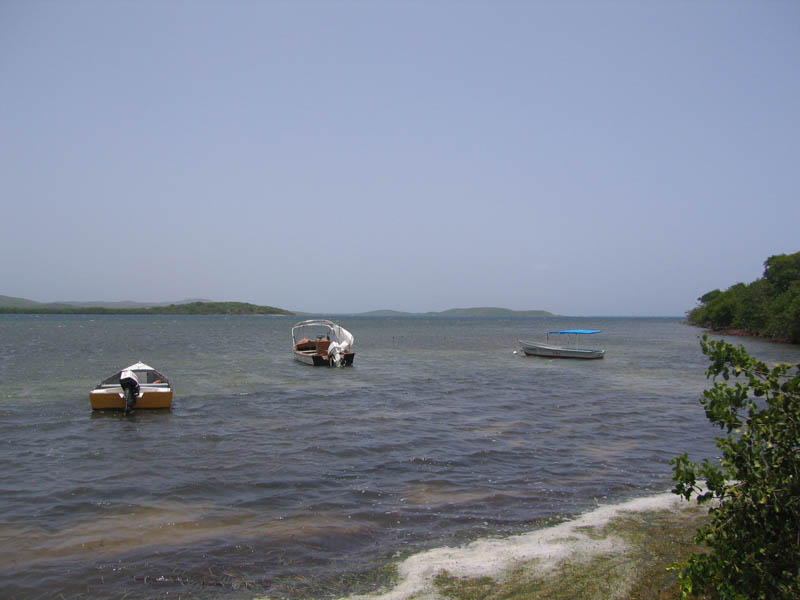 Parking in a nearby inlet