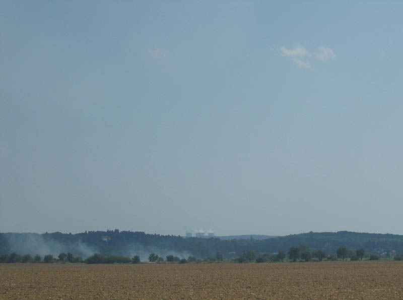 The nuclear power plant Mochovce - far at the distance