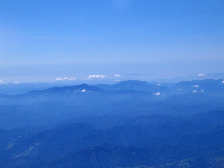 Jojo took a picture of the Alps...