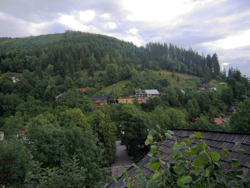 A view from church to village
