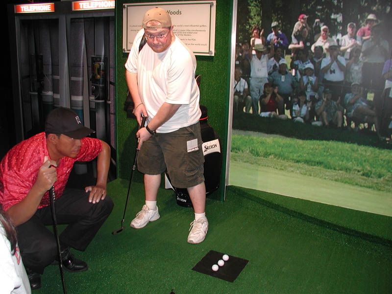 Let's play a golf with Tiger Woods