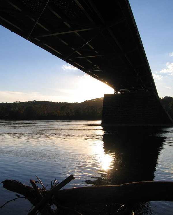 A bridge to Pennsylvania over the Delaware River