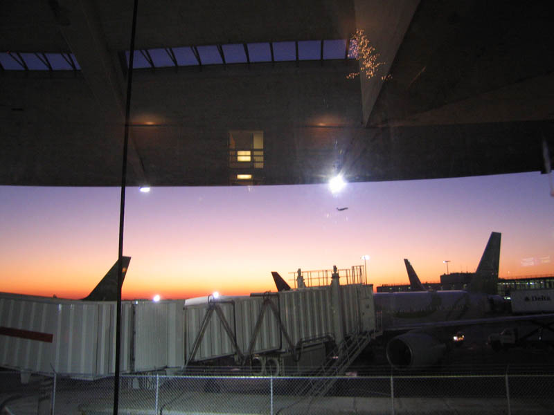 Sunset at JFK airport