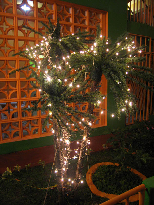 Artificial christmas palm trees