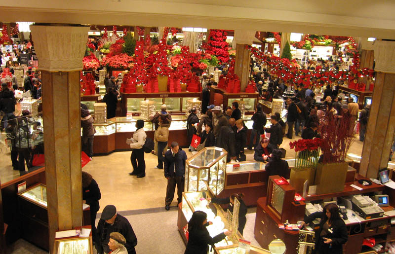 Macy's store at Christmas picture 11241