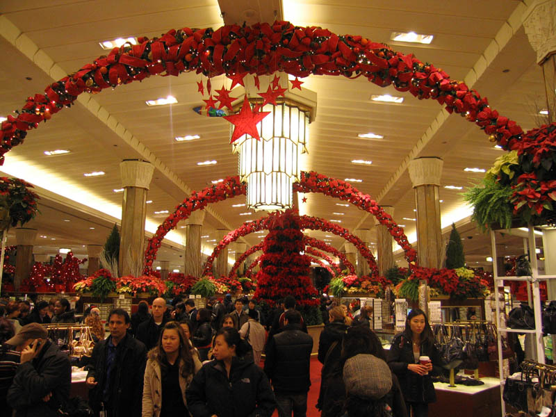 Macy's store at Christmas picture 11243