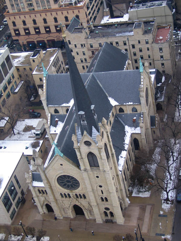 Holy Name Cathedral seen from my balcony