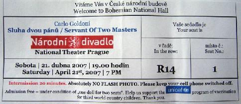 Servant of Two Masters - Miroslav Donutil (April 2007) Servant of Two Masters - Miroslav Donutil (April 2007)