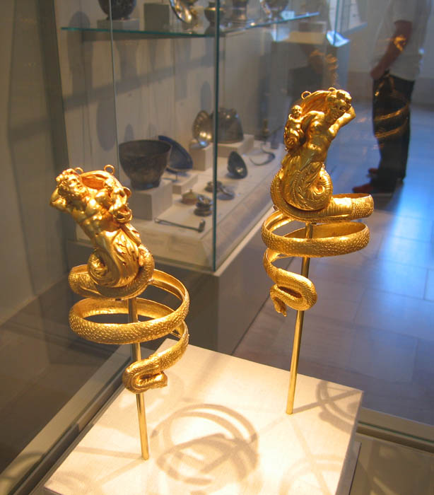 More than two millenia old Greek golden armbands