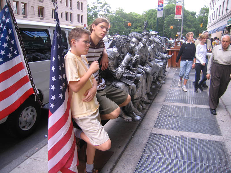 Famous sculpture made by even more famous Charles C. Ebbets' 1932 picture