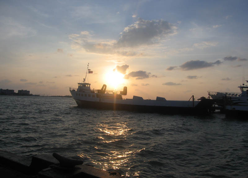 Sunrise in Fajardo harbor