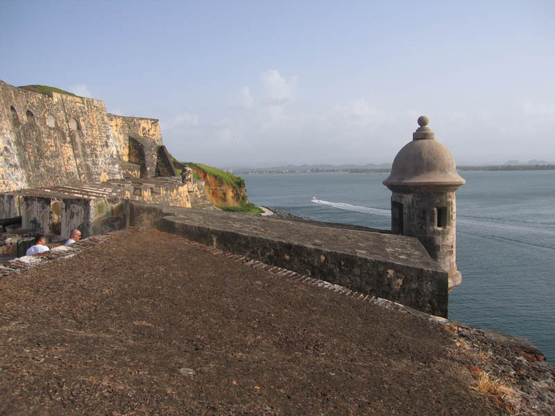 El Morro fort on watch at the tip of the Old San Juan port entrance