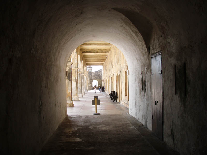 Leaving the tunnels for the main plaza