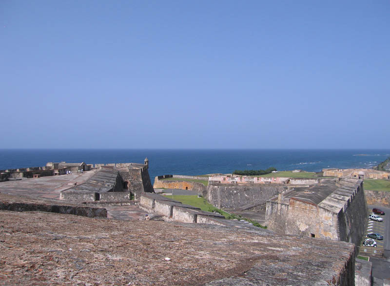 Extensive fortification with vast Atlantic behind