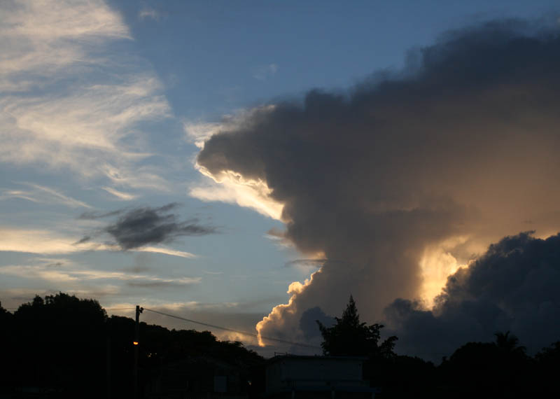 Clouds during the sunrise