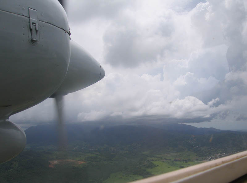 El Yunque - the rainforest - at left