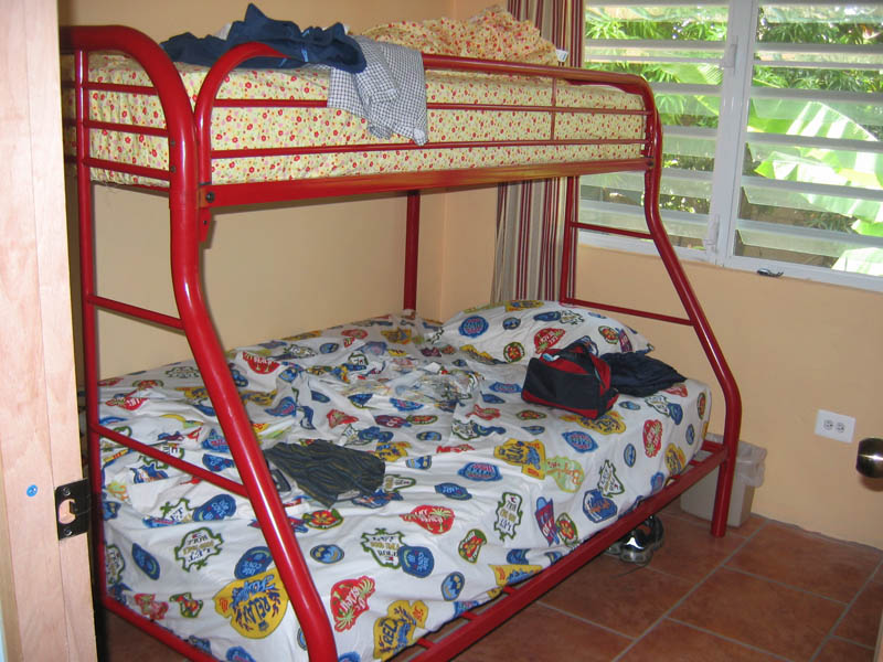Bed in the guest room (August 2007)